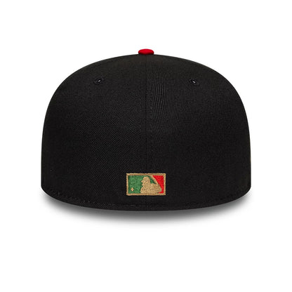 Pictured is this MLB Cooperstown Houston Astros 59FIFTY Fitted cap in black. 5