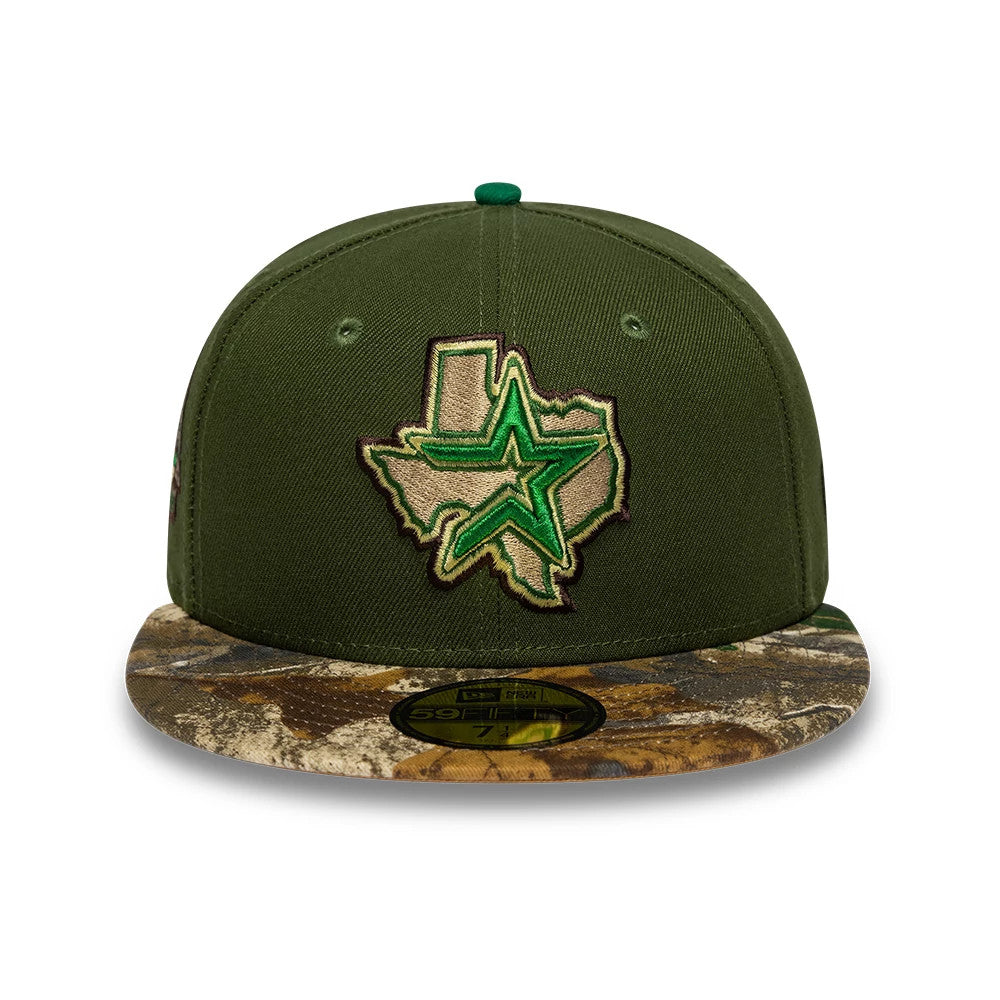 Pictured is this MLB Cooperstown Houston Astros 59FIFTY Fitted cap in dark green. 3