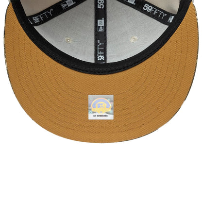 Pictured is this MiLB Hometown Gwinnett Stripers 59FIFTY Fitted cap in Beige. 2