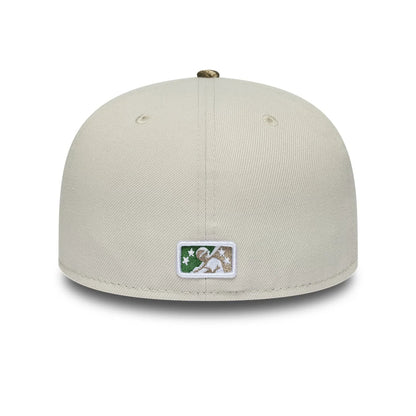 Pictured is this MiLB Hometown Buffalo Bisons 59FIFTY Fitted cap in Beige. 5