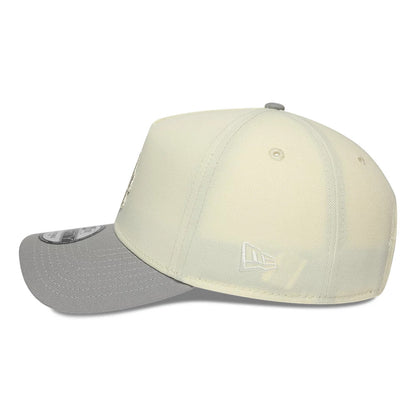 Pictured is this MLB Cooperstown LA Dodgers 9FORTY A-Frame cap in white & grey. 5