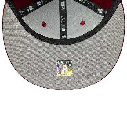 This is a Washington Commanders NFL Dark Red 9FIFTY Snapback Adjustable Cap 2