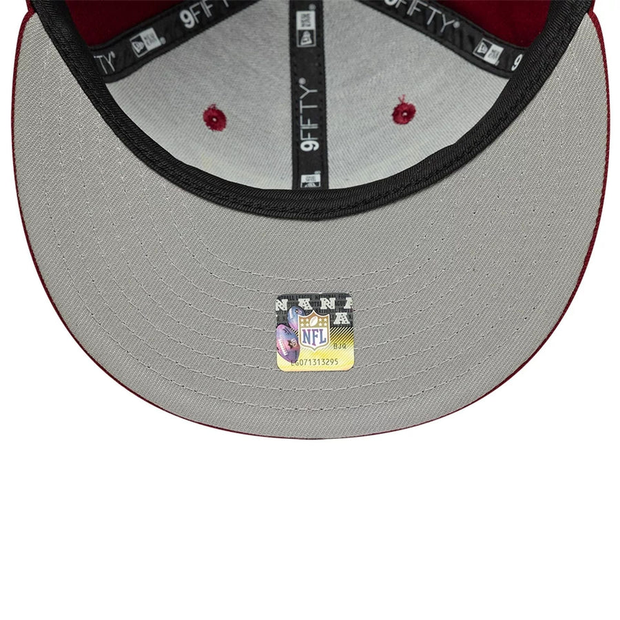 This is a Washington Commanders NFL Dark Red 9FIFTY Snapback Adjustable Cap 2