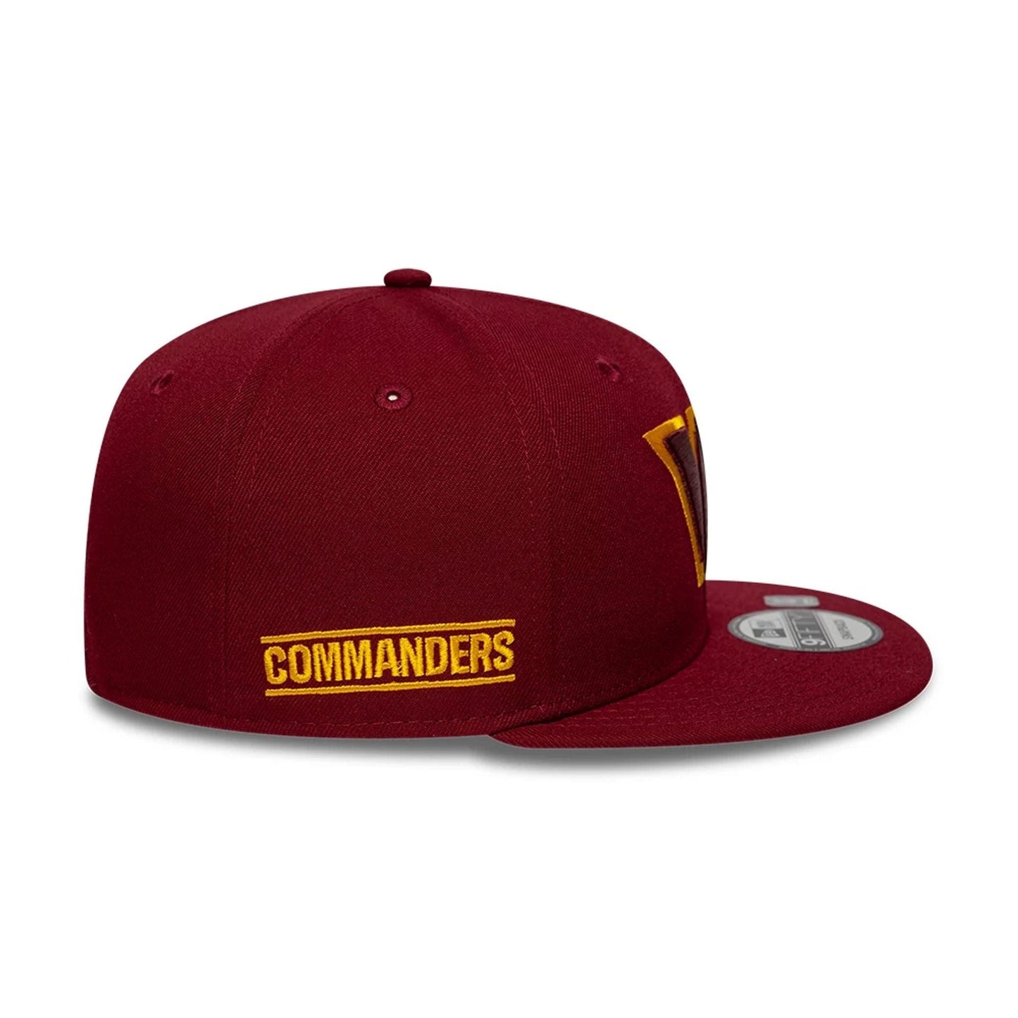 This is a Washington Commanders NFL Dark Red 9FIFTY Snapback Adjustable Cap 5