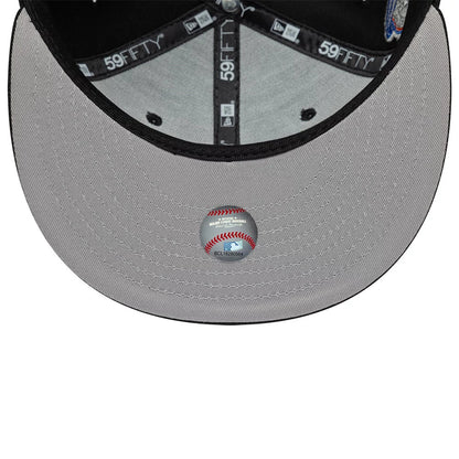 Pictured is this MLB Cooperstown New York Yankees 59FIFTY Fitted cap in black. 2