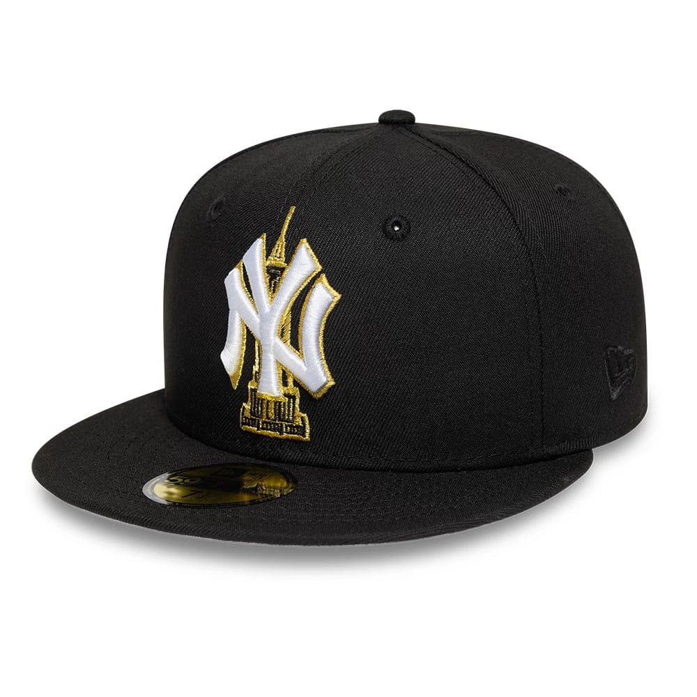 Pictured is this MLB Empire State New York Yankees 59FIFTY Fitted cap in black. 4