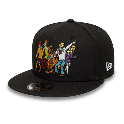 This is a Scooby Doo Gang Warner Brothers Black 9FIFTY Snapback Adjustable Cap 1