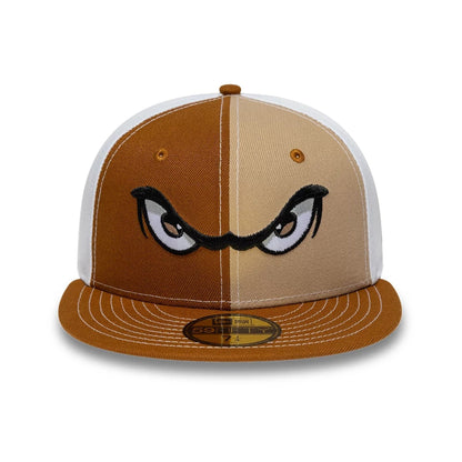 Pictured is this MiLB Pinwheel Lake Elsinore Storm 59FIFTY Fitted cap in Cream. 3