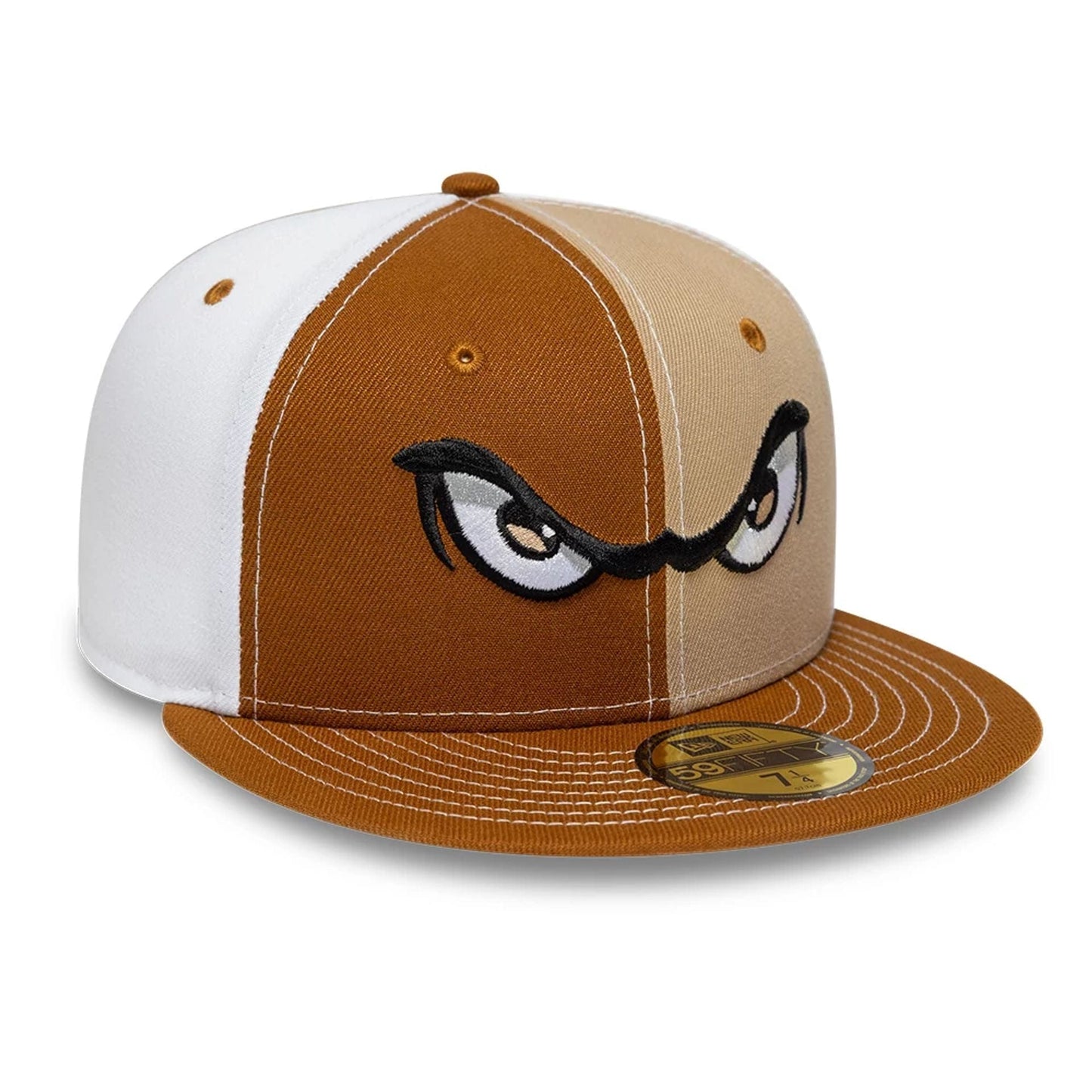 Pictured is this MiLB Pinwheel Lake Elsinore Storm 59FIFTY Fitted cap in Cream. 4