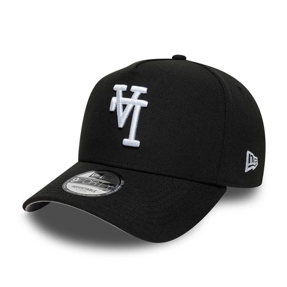 Pictured is this MLB Upsidedown LA Dodgers 9FORTY A-Frame cap in black. 1