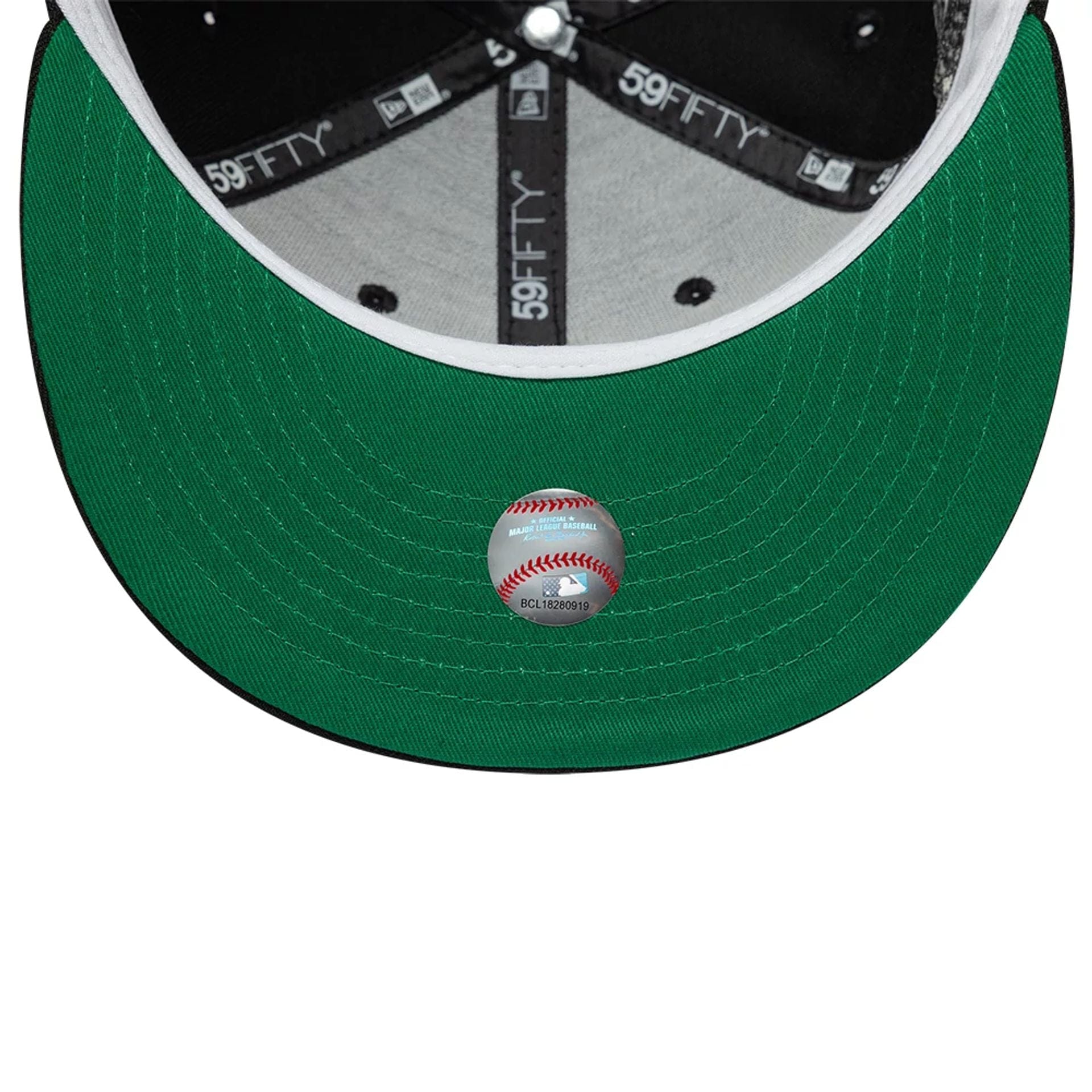 Pictured is this MLB Cooperstown New York Yankees 59FIFTY Fitted cap in black. 2