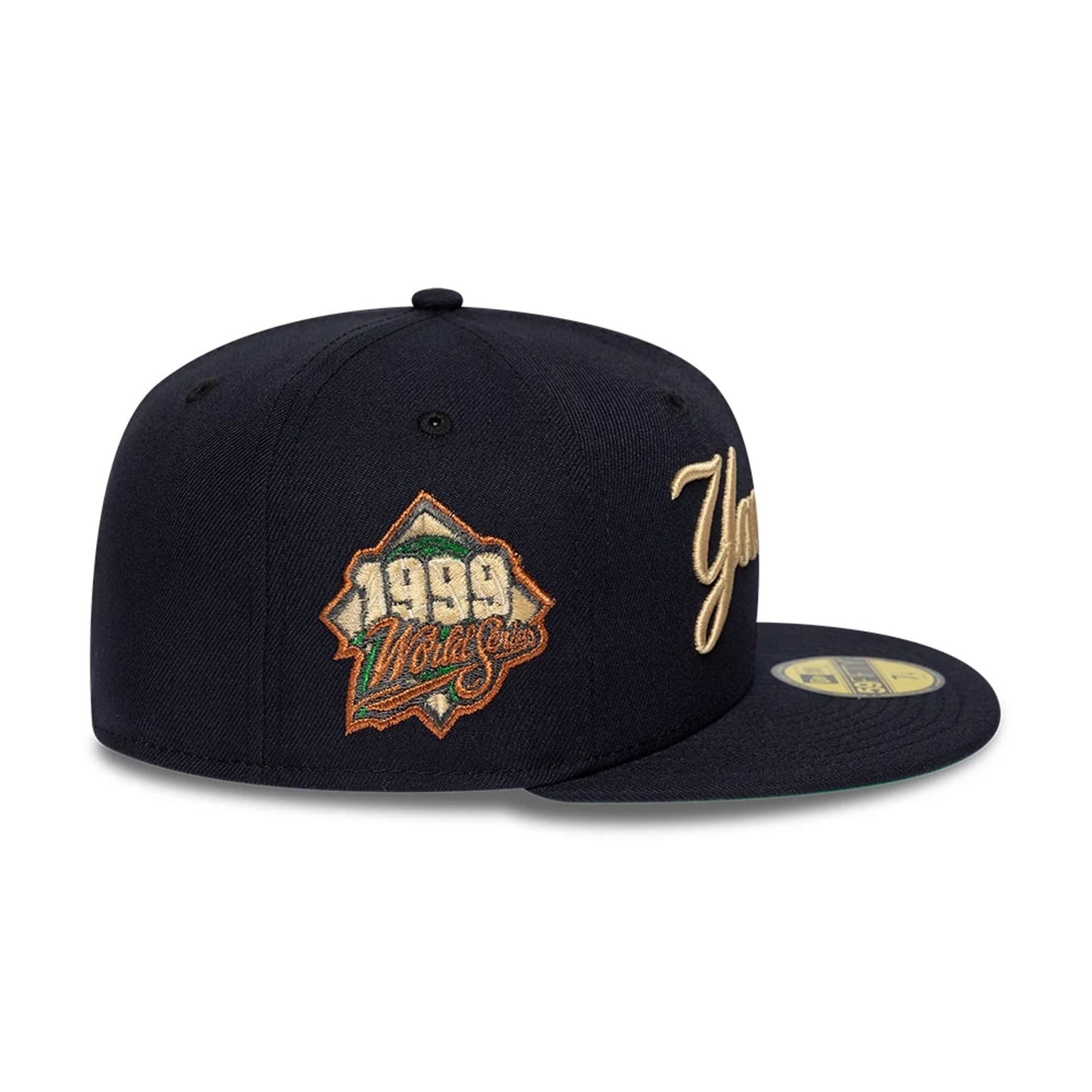 Pictured is this MLB Cooperstown New York Yankees 59FIFTY Fitted cap in navy. 6