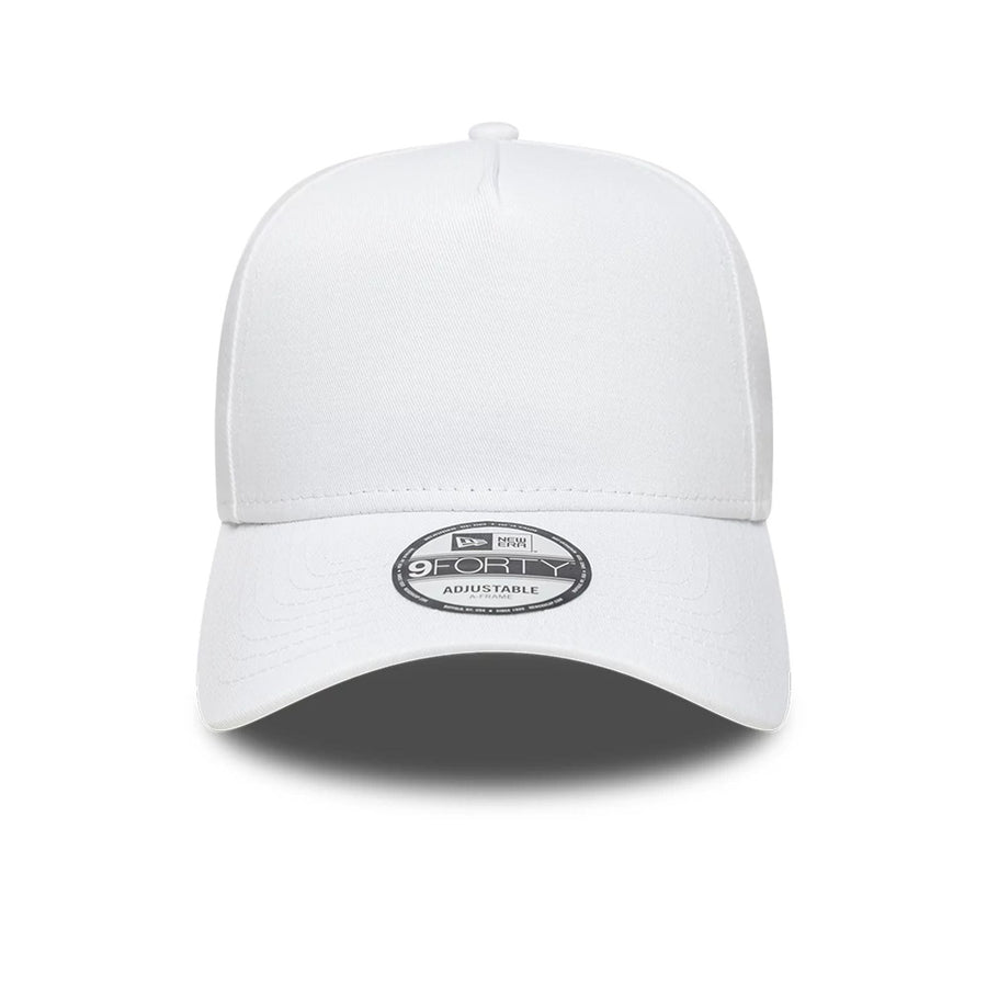 This is a New Era White 9FORTY A-Frame Adjustable Cap 3