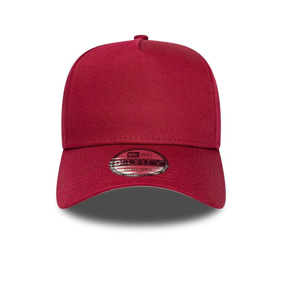 This is a New Era Red 9FORTY A-Frame Adjustable Cap 3