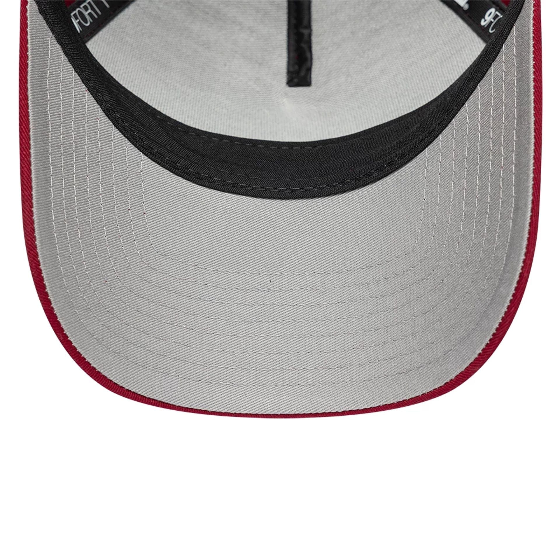 This is a New Era Red 9FORTY A-Frame Adjustable Cap 2