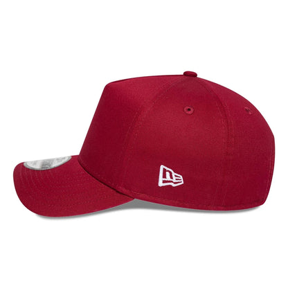 This is a New Era Red 9FORTY A-Frame Adjustable Cap 5