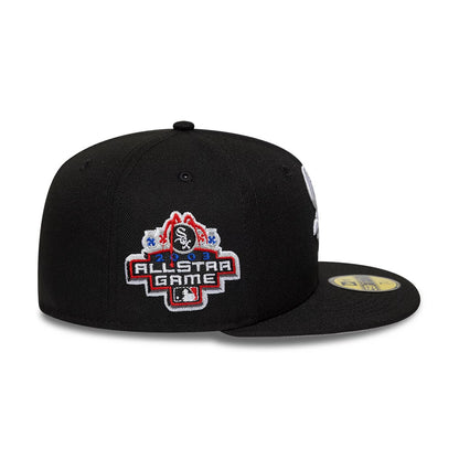 Pictured is this MLB Cooperstown Chicago White Sox 59FIFTY Fitted cap in black. 6