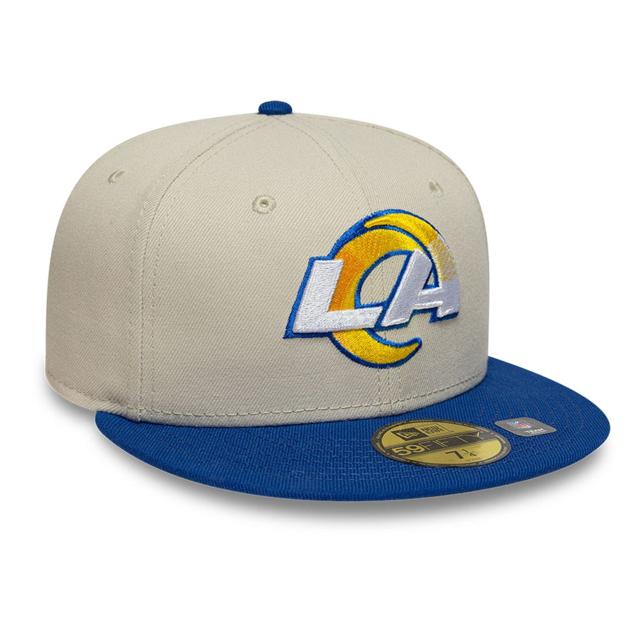 This is a LA Rams NFL White 59FIFTY Fitted Cap 4