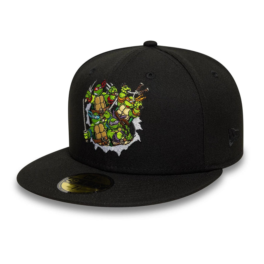 This is a Teenage Mutant Ninja Turtles Gang Black 59FIFTY Fitted Cap 1
