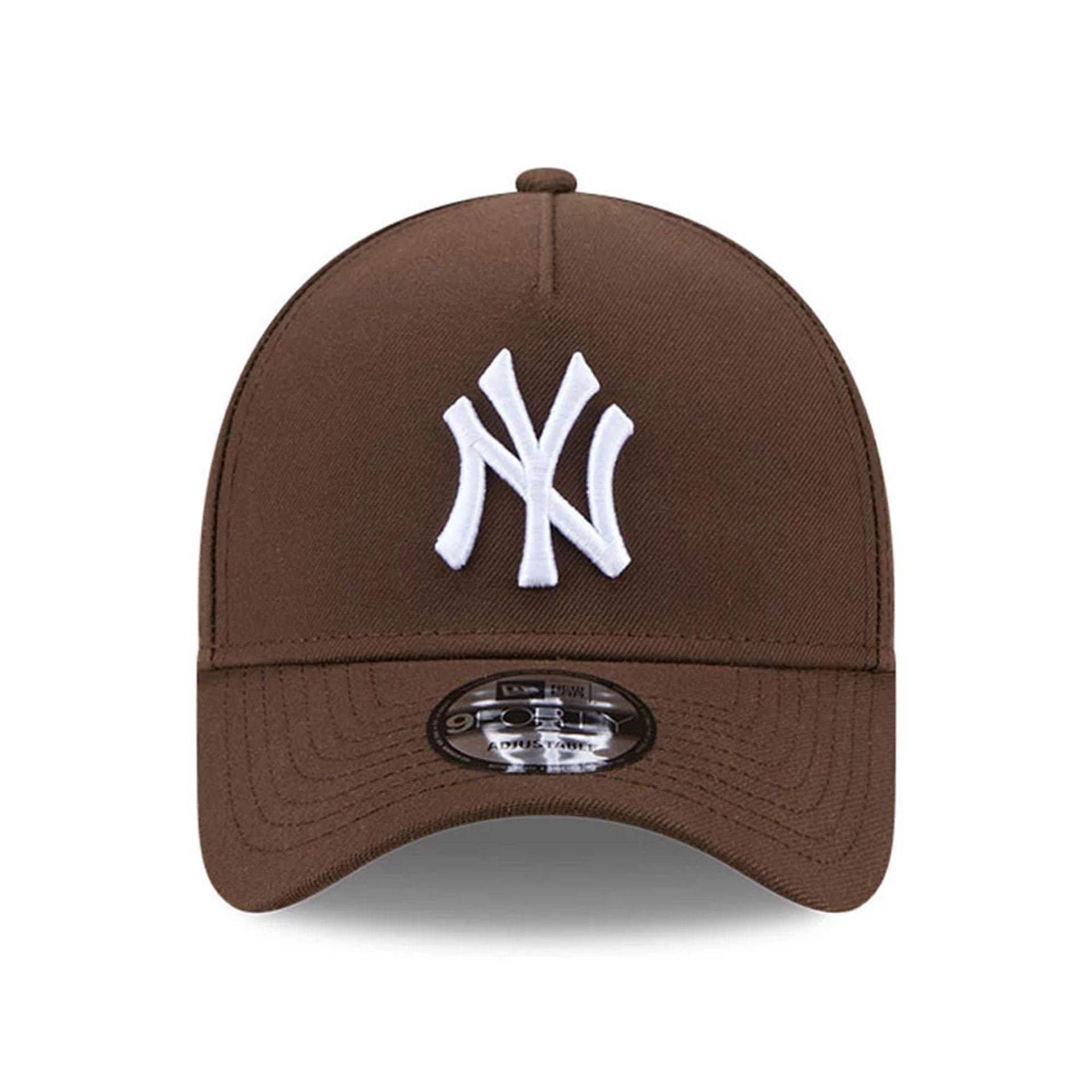 This is a New York Yankees MLB Dark Brown 9FORTY A-Frame Adjustable Cap 3