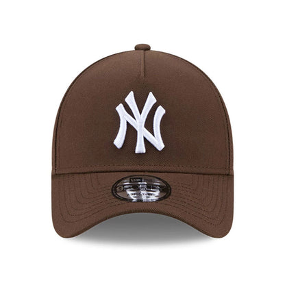 This is a New York Yankees MLB Dark Brown 9FORTY A-Frame Adjustable Cap 3
