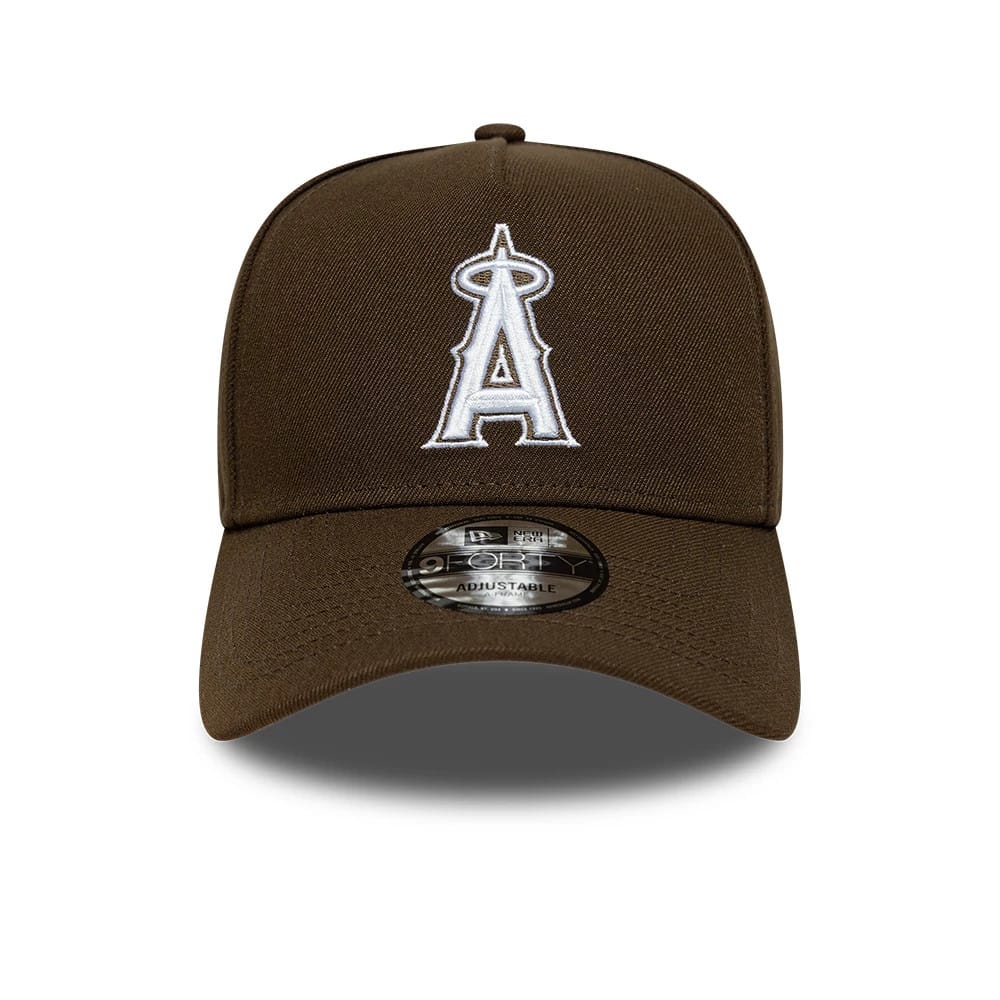 This is a LA Angels MLB Dark Brown 9FORTY A-Frame Adjustable Cap 3
