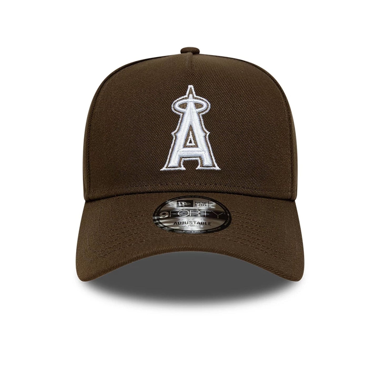 This is a LA Angels MLB Dark Brown 9FORTY A-Frame Adjustable Cap 3