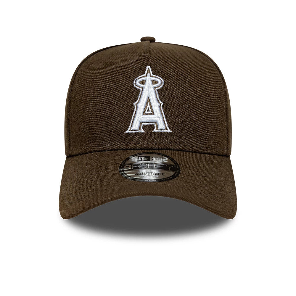 This is a LA Angels MLB Dark Brown 9FORTY A-Frame Adjustable Cap 3