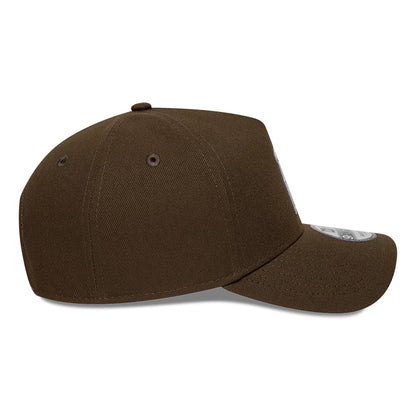 This is a LA Angels MLB Dark Brown 9FORTY A-Frame Adjustable Cap 6