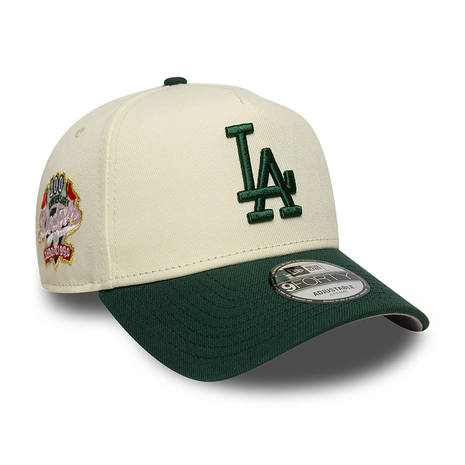 Chrome And Dark Green LA Dodgers 9FORTY A-Frame Cap | NEC UK