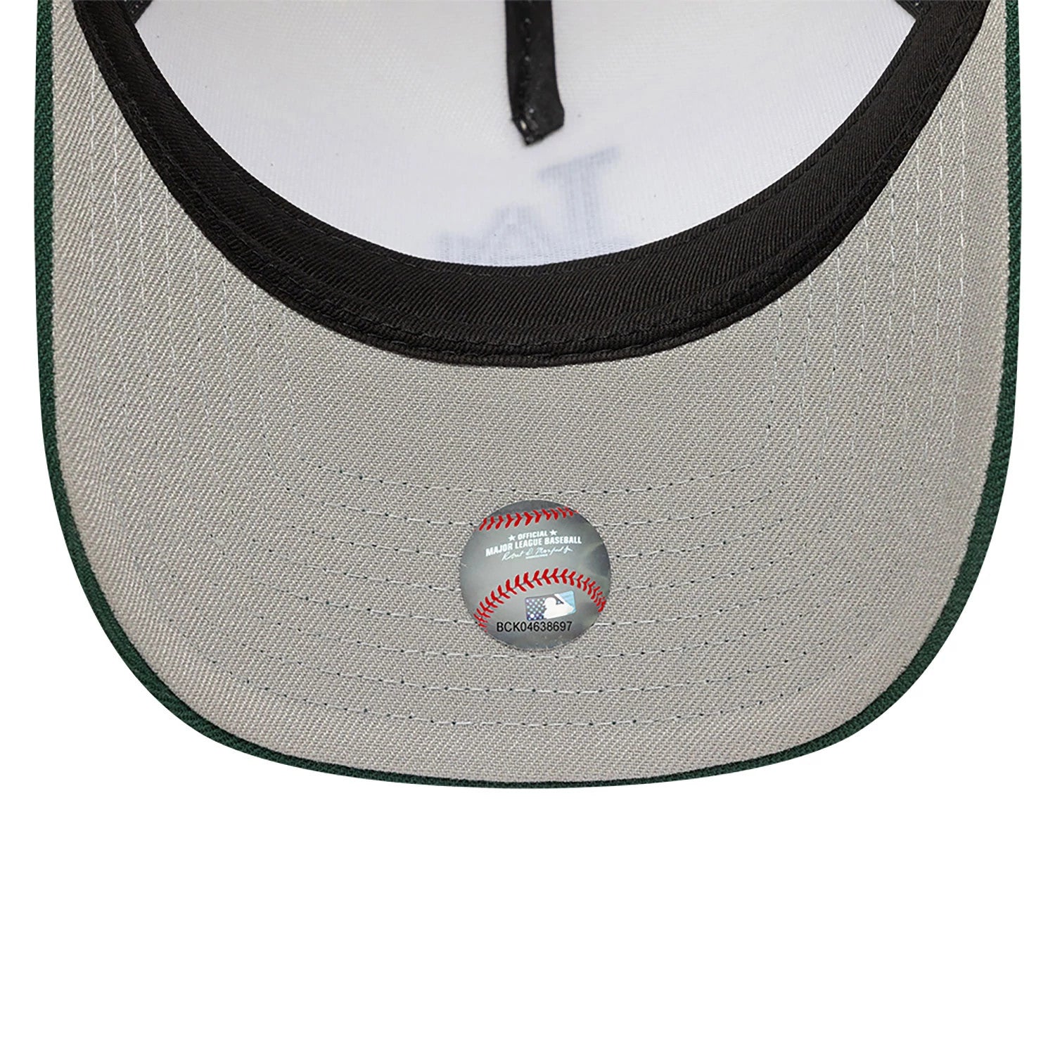 This is a LA Dodgers Chrome And Dark Green White 9FORTY A-Frame Adjustable Cap 2