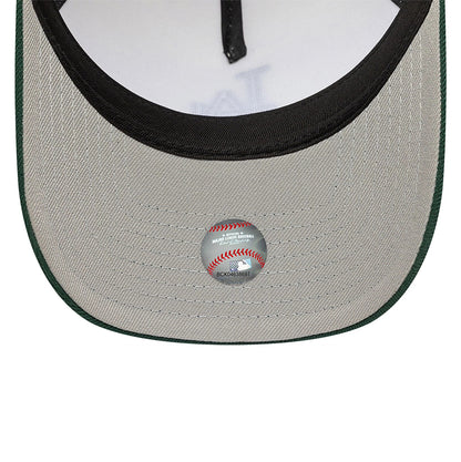 This is a LA Dodgers Chrome And Dark Green White 9FORTY A-Frame Adjustable Cap 2