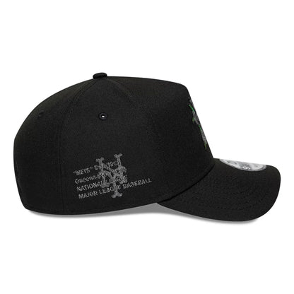 Pictured is this MLB New York Mets 9FORTY A-Frame cap in black. 5
