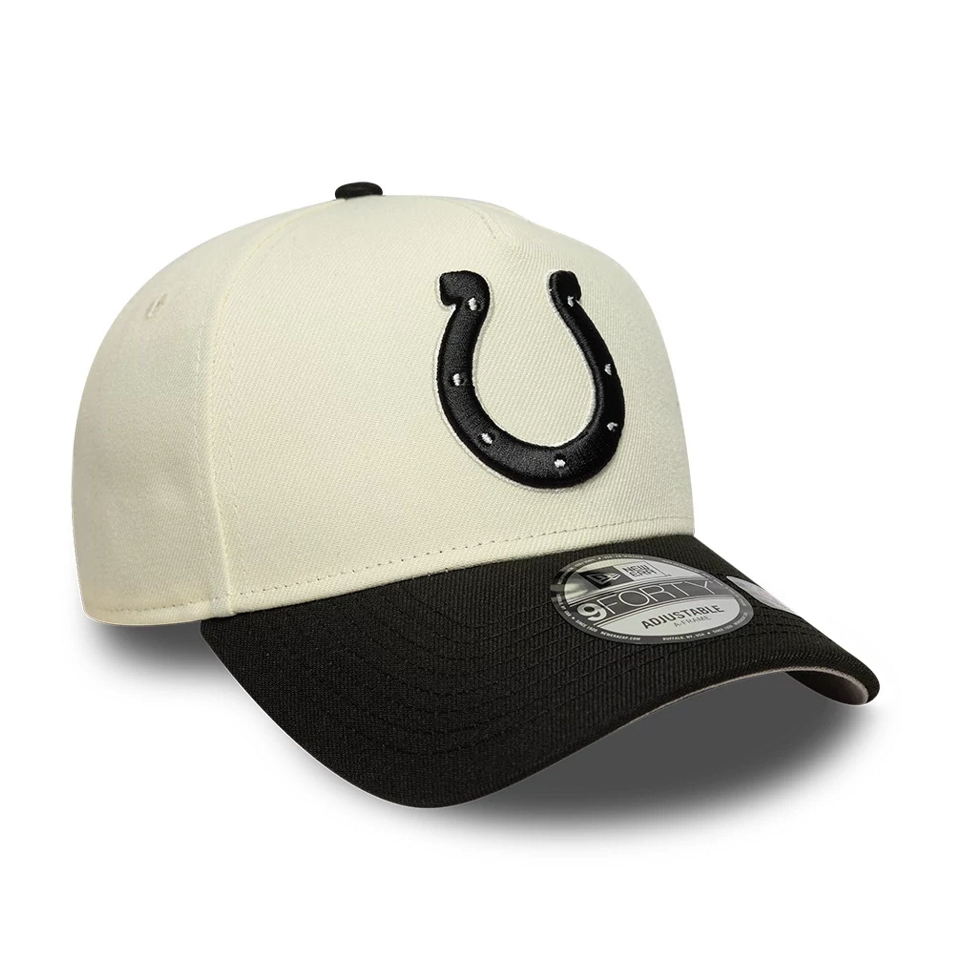 This is a Indianapolis Colts NFL White 9FORTY A-Frame Adjustable Cap 4