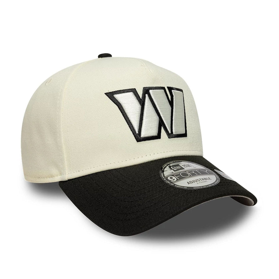 This is a Washington Commanders NFL White 9FORTY A-Frame Adjustable Cap 4