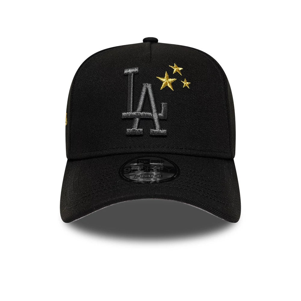 Pictured is this MLB Cooperstown LA Dodgers 9FORTY A-Frame cap in black. 3