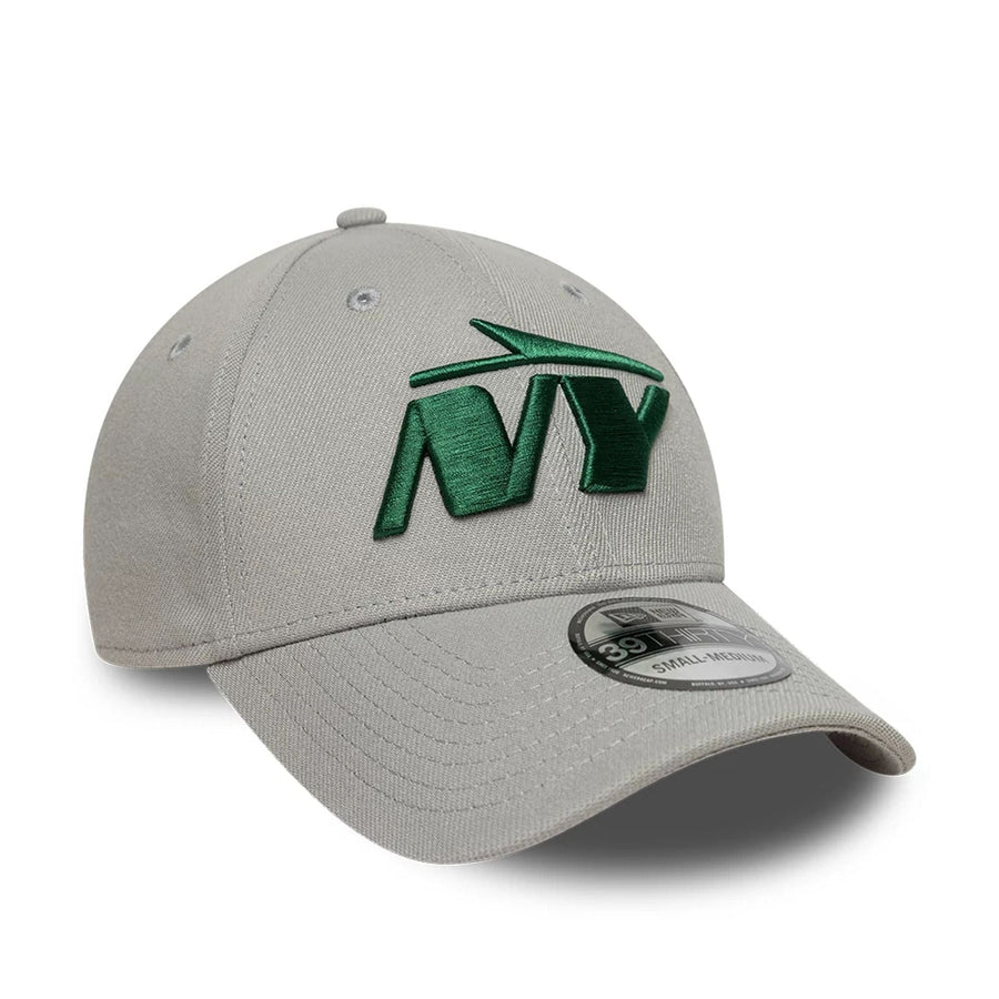 This is a New York Jets NFL Grey 39THIRTY Stretch Fit Cap 3