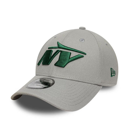 This is a New York Jets NFL Grey 39THIRTY Stretch Fit Cap 1