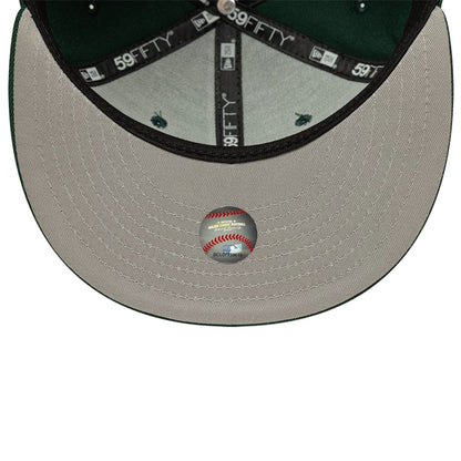 Pictured is this MLB New York Yankees 59FIFTY Fitted cap in dark green. 2