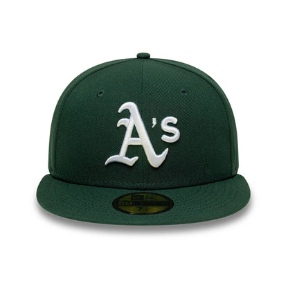 Pictured is this MLB Athletics 59FIFTY Fitted cap in dark green. 3