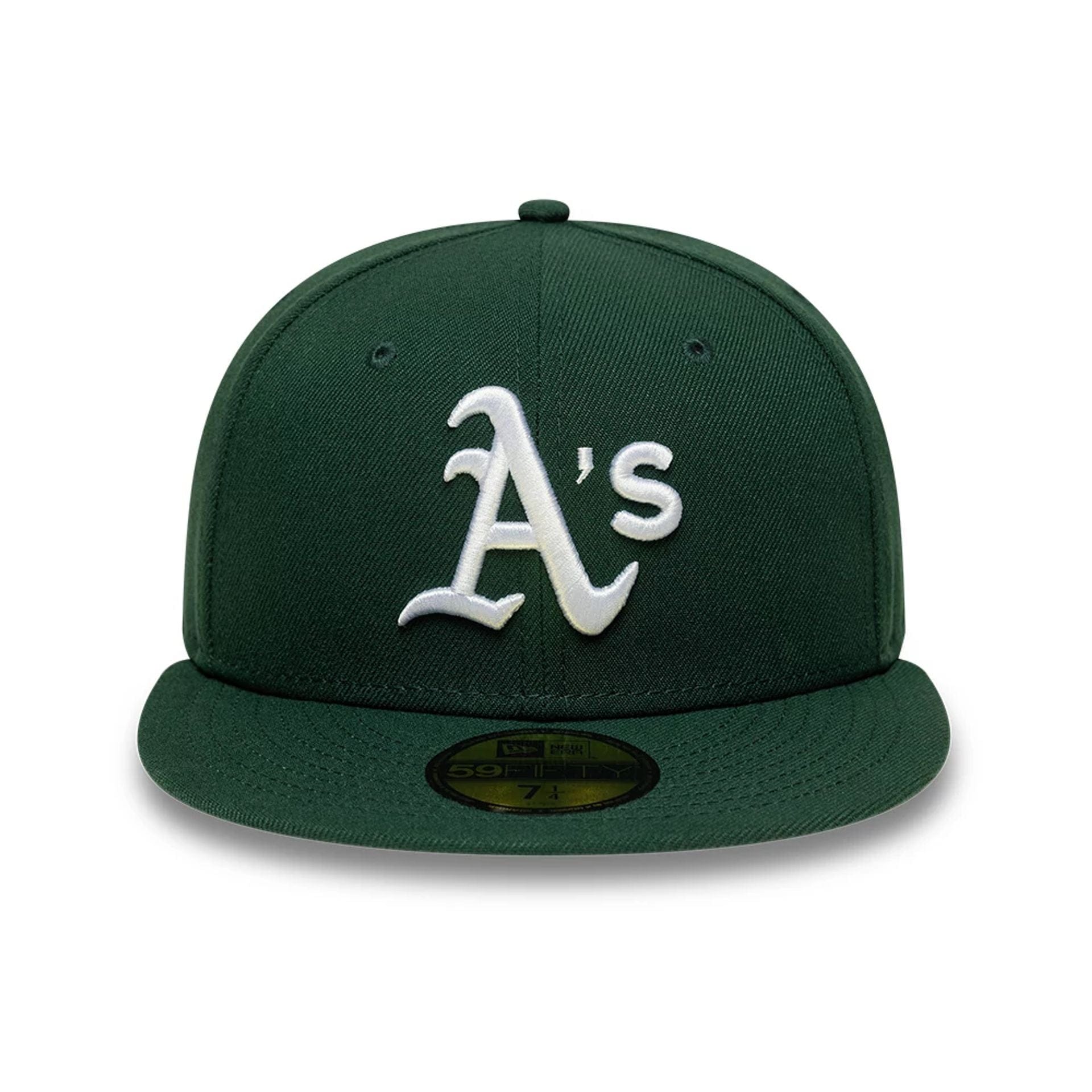 Pictured is this MLB Athletics 59FIFTY Fitted cap in dark green. 3