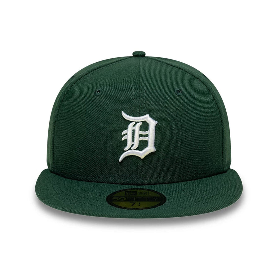 Pictured is this MLB Detroit Tigers 59FIFTY Fitted cap in dark green. 3