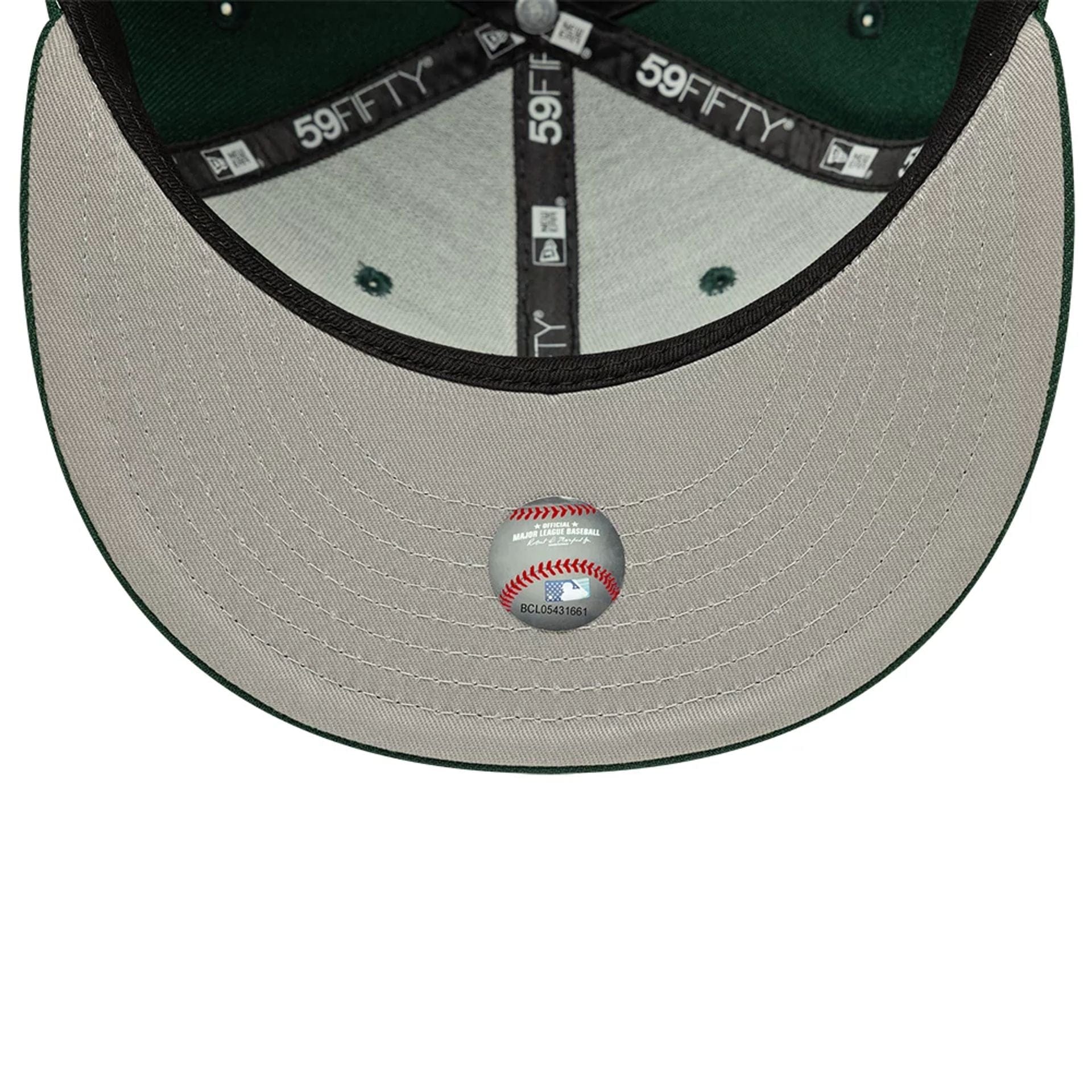 Pictured is this MLB Detroit Tigers 59FIFTY Fitted cap in dark green. 2