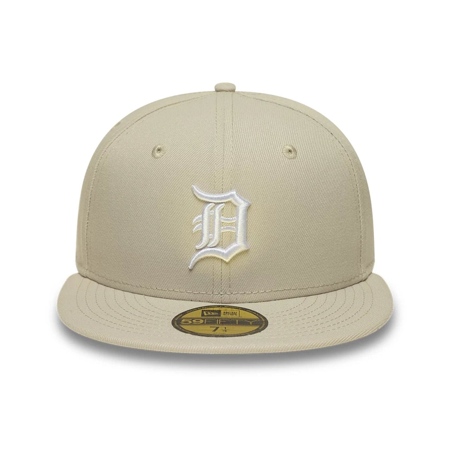 Pictured is this MLB Detroit Tigers 59FIFTY Fitted cap in beige. 3