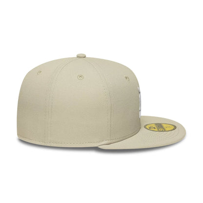 Pictured is this MLB Detroit Tigers 59FIFTY Fitted cap in beige. 7