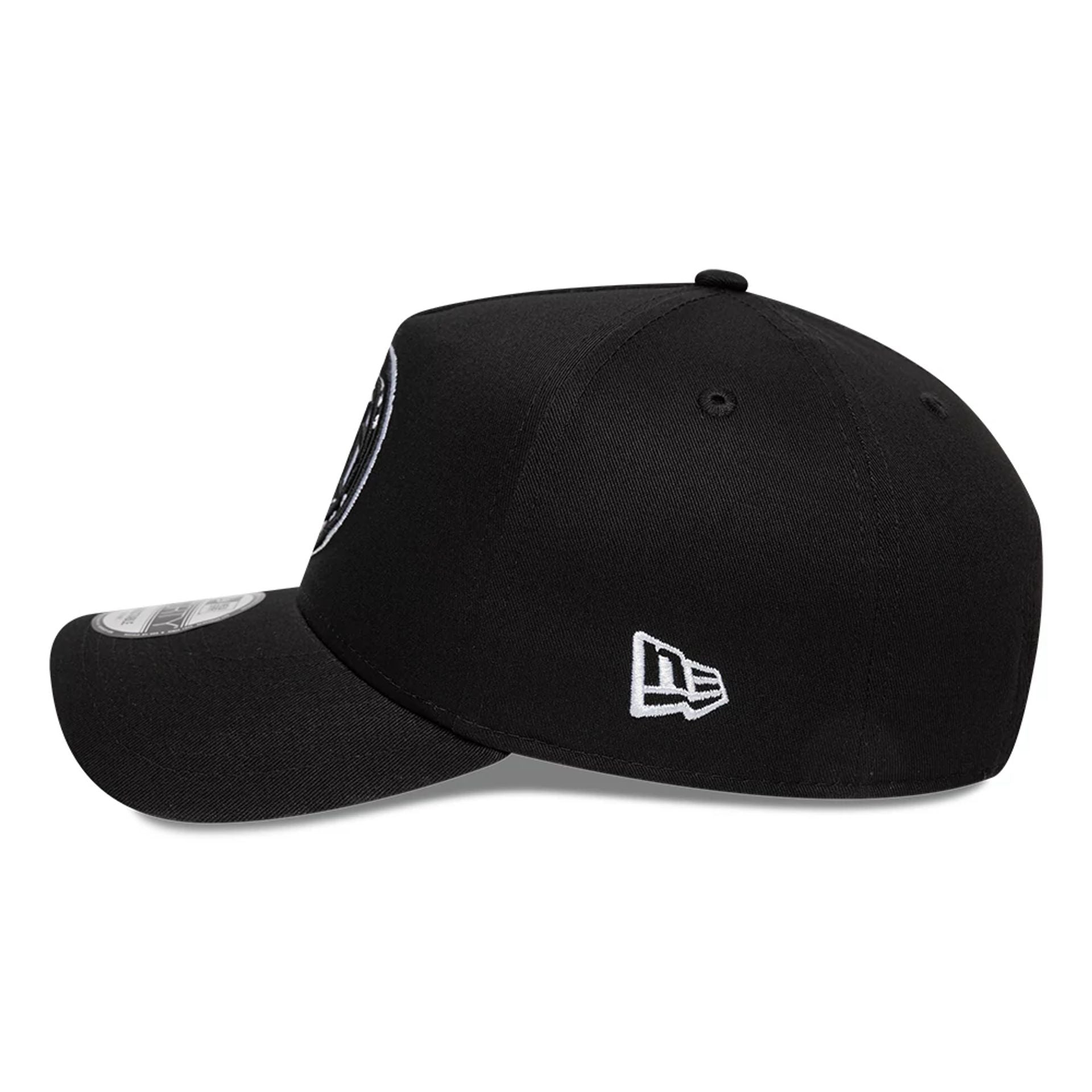 This is a Brooklyn Nets NBA Black 9FORTY A-Frame Adjustable Cap 4