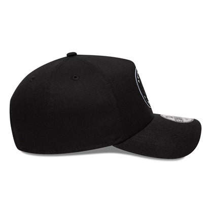 This is a Brooklyn Nets NBA Black 9FORTY A-Frame Adjustable Cap 5