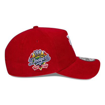 Pictured is this MLB Upside Down LA Dodgers 9FORTY A-Frame cap in dark red. 5