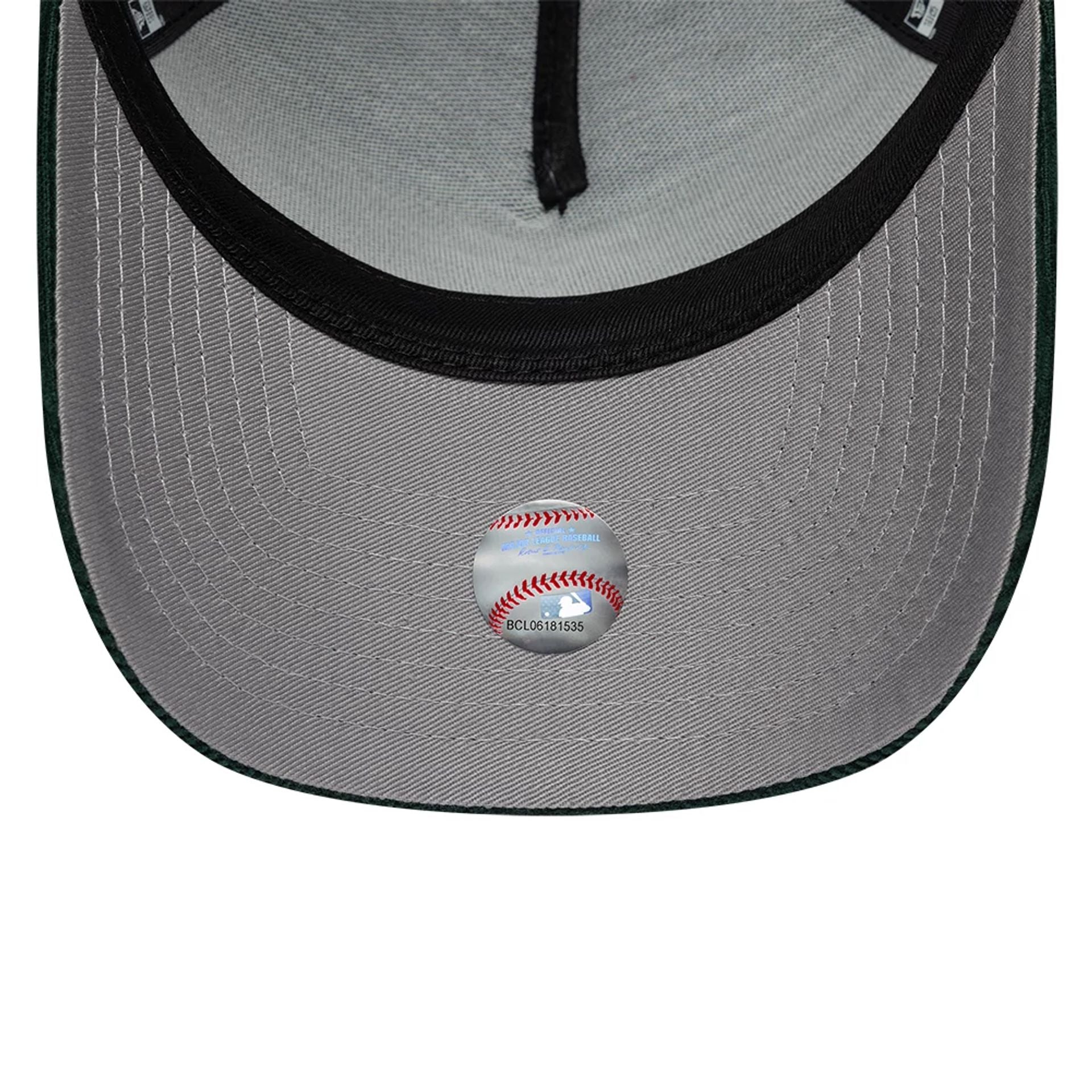 Pictured is this MLB Upside Down LA Dodgers 9FORTY A-Frame cap in dark green. 2