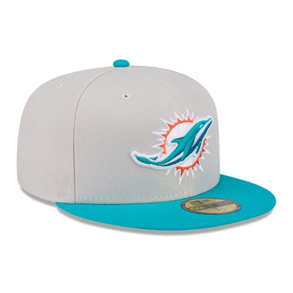 This is a Miami Dolphins NFL Grey 59FIFTY Fitted Cap 4